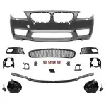 M5-inspired Front Bumper for BMW F10 / F11 PRE-LCI (10-13), with smoked fog lights
