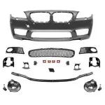 M5-inspired Front Bumper for BMW F10 / F11 PRE-LCI (10-13), with clear fog lights