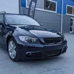 M-Pack LCI-look Front Bumper for BMW E90 / E91 PRE-LCI (05-08), with smoked fog lights