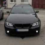 M-Pack LCI-look Front Bumper for BMW E90 / E91 PRE-LCI (05-08), with smoked fog lights