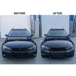 M-Pack LCI-look Front Bumper for BMW E90 / E91 PRE-LCI (05-08), with clear fog lights