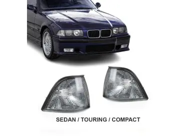 Front Indicators set for BMW E36 Sedan / Touring / Compact, smoked