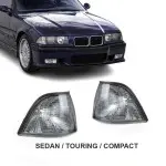 Front Indicators set for BMW E36 Sedan / Touring / Compact, smoked