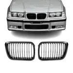 M3 style Kidney Grille for BMW E36 facelift (96-99), glossy black