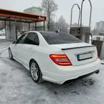 Trunk Spoiler for Mercedes-Benz W204 sedan (07-14), glossy black