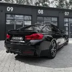 Performance rear bumper Diffuser for BMW F32 / F33 / F36 M-Pack, glossy black
