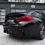 Performance rear bumper Diffuser for BMW F32 / F33 / F36 M-Pack, glossy black
