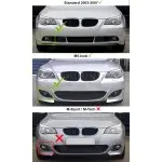 Fog light for standard BMW E60 bumper, smoked, right side (03-07)