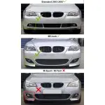 Fog light for standard / M5-style BMW E60 bumper, clear, right side
