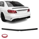 E63-style trunk spoiler for Mercedes-Benz W212 (09-16), glossy black
