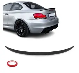 Performance Trunk Spoiler for BMW E82, glossy black