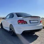 Performance Trunk Spoiler for BMW E82, glossy black