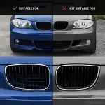 Kidney grille for BMW E81 / E82 / E87 / E88 (07-13), black