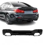 Performance rear bumper Diffuser for BMW G30 / G31, glossy black