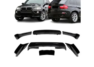 Aero style Package for BMW E70 X5 PRE-LCI (07-10), glossy black