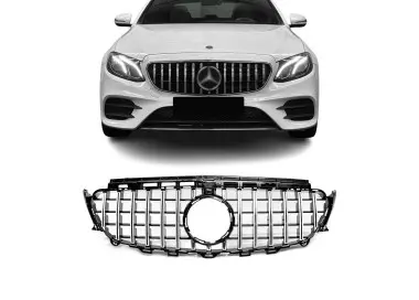 Front Grille for Mercedes W213 / S213 / C238 / A238, chrome + black