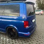 MX-style Rear Bumper side Splitters set for VW T6 / T6.1, glossy black