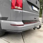 MX-style Rear Bumper side Splitters set for VW T6 / T6.1, glossy black