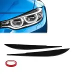 Headlight Eyebrows / Trims for BMW F32 / F33 / F36, glossy black