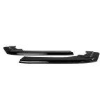 WR Rear Bumper Side Splitters - Flaps, set for BMW F30 / F31 with M Pack, glossy black