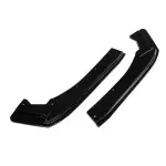 WR Rear Bumper Side Splitters - Flaps, set for BMW F30 / F31 with M Pack, glossy black