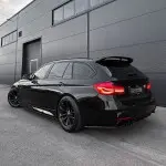WR Rear Bumper Side Splitters - Flaps, set for BMW F30 / F31 with M Pack, glossy black