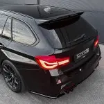 WR Rear Bumper Side Splitters - Flaps, set for BMW F30 / F31 with M Pack, glossy black