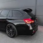 WR Rear Bumper Side Splitters - Flaps, set for BMW F30 / F31 with M Pack, glossy black