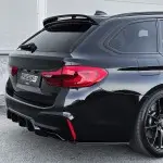 WR Rear Bumper Side Flaps - Splitters, set for BMW G30, G31 / F10, F11, glossy black
