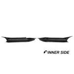 Front Bumper Splitters / Flaps, set for BMW E90 / E91 PRE-LCI (05-08) with M-Pack, glossy black
