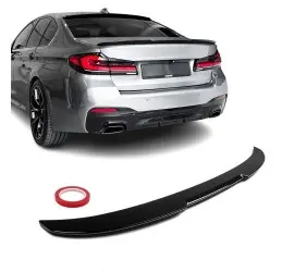 M4-style Trunk Spoiler for BMW G30 / F90, glossy black