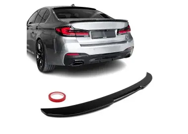 M4-style Trunk Spoiler for BMW G30 / F90, glossy black