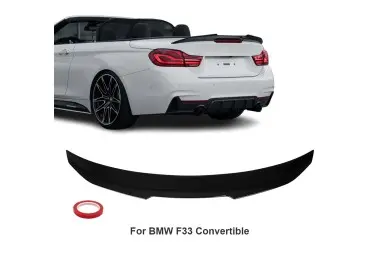 PSM style Trunk Spoiler for BMW F33 / F83 Convertible, glossy black