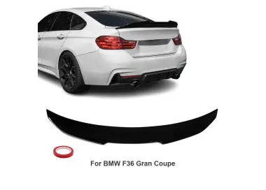 PSM style Trunk Spoiler for BMW F36 Gran Coupe, glossy black