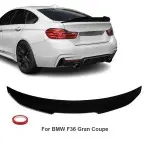 PSM style Trunk Spoiler for BMW F36 Gran Coupe, glossy black