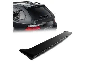 H style Roof Spoiler for BMW E61 Touring, glossy black