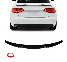 V style Trunk Spoiler for Audi A4 B8 sedan (08-15),...