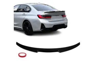 M4-style Trunk Spoiler for BMW G20 / G80 sedan, glossy black