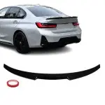 M4-style Trunk Spoiler for BMW G20 / G80 sedan, glossy black