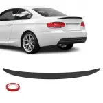 High Kick trunk spoiler for BMW E92 (06-13), glossy black