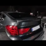 Trunk spoiler for BMW F07 GT PRE-LCI (09-13), glossy black