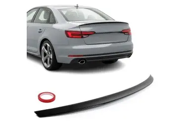 Trunk Spoiler for Audi A4 B9 sedan (16-24), glossy black