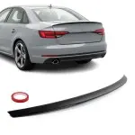 Trunk Spoiler for Audi A4 B9 sedan (16-24), glossy black