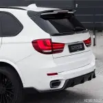 Trunk spoiler for BMW X5 F15, glossy black