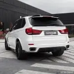 Trunk spoiler for BMW X5 F15, glossy black