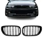 Performance kidney Grille for BMW E46 coupe / convertible (03-06), glossy black