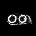 Headlights set with white angel eyes DEPO V2 for BMW E81 / E82 / E87 / E88 (04-11)