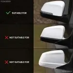 M style mirror caps set for BMW F10, F11, F06, F07, F12, F13 LCI, glossy black