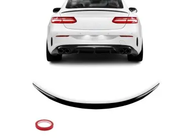 E53 style trunk spoiler for Mercedes C238, glossy black