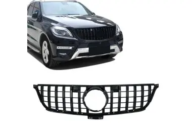 GT R Panamericana style Front Grille for Mercedes ML W166 (11-15), glossy black